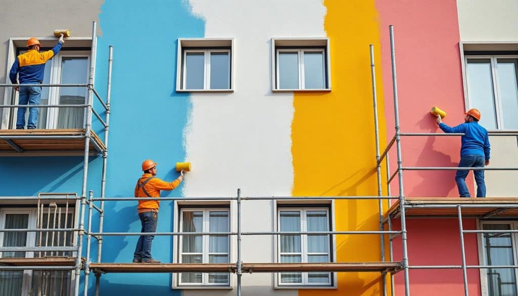 spécialistes des travaux de façade : enduits, peinture et isolation extérieure pour protéger et embellir votre habitation avec des matériaux de qualité.