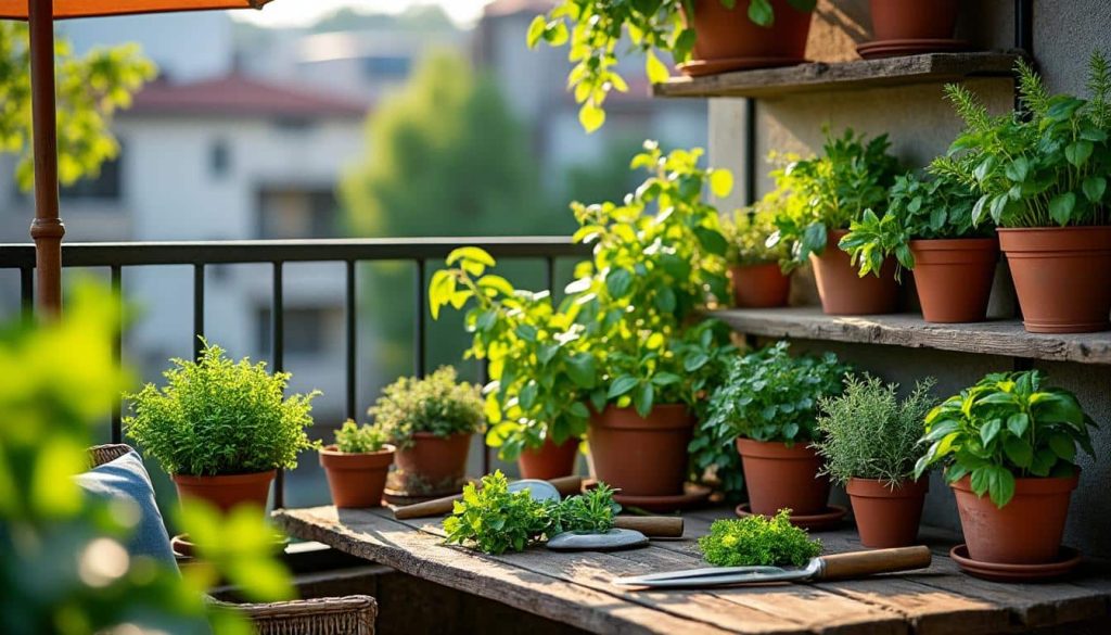 découvrez comment créer facilement un jardin aromatique sur votre balcon et profitez d'herbes fraîches toute l'année, même en milieu urbain.