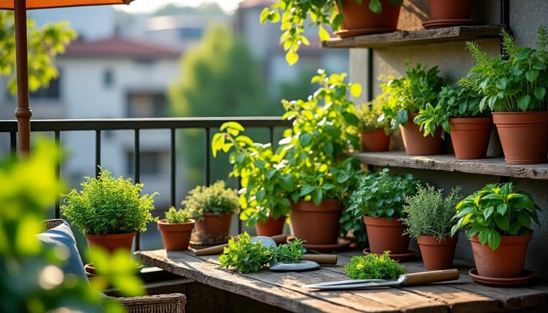 découvrez comment créer facilement un jardin aromatique sur votre balcon et profitez d'herbes fraîches toute l'année, même en milieu urbain.