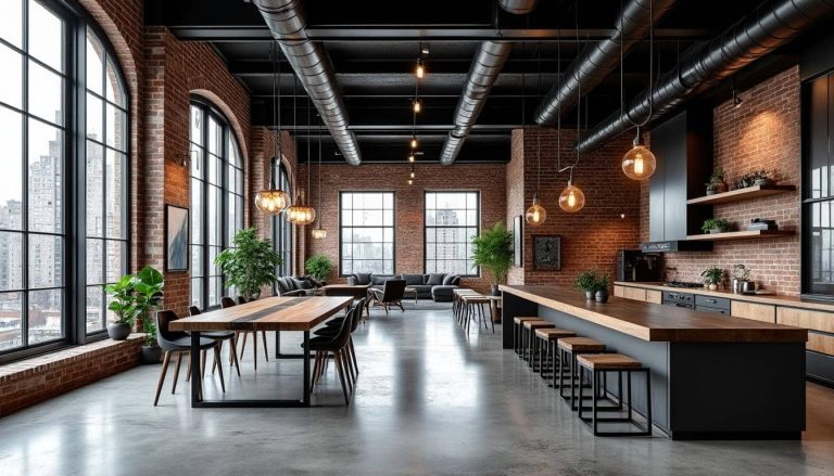 découvrez comment le style industriel métamorphose les lofts urbains grâce à l'élégance du métal noir, alliant modernité et caractère brut.