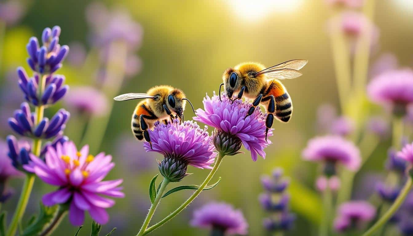 découvrez comment les fleurs mellifères attirent les abeilles pollinisatrices au printemps, favorisant la biodiversité et la production de miel.