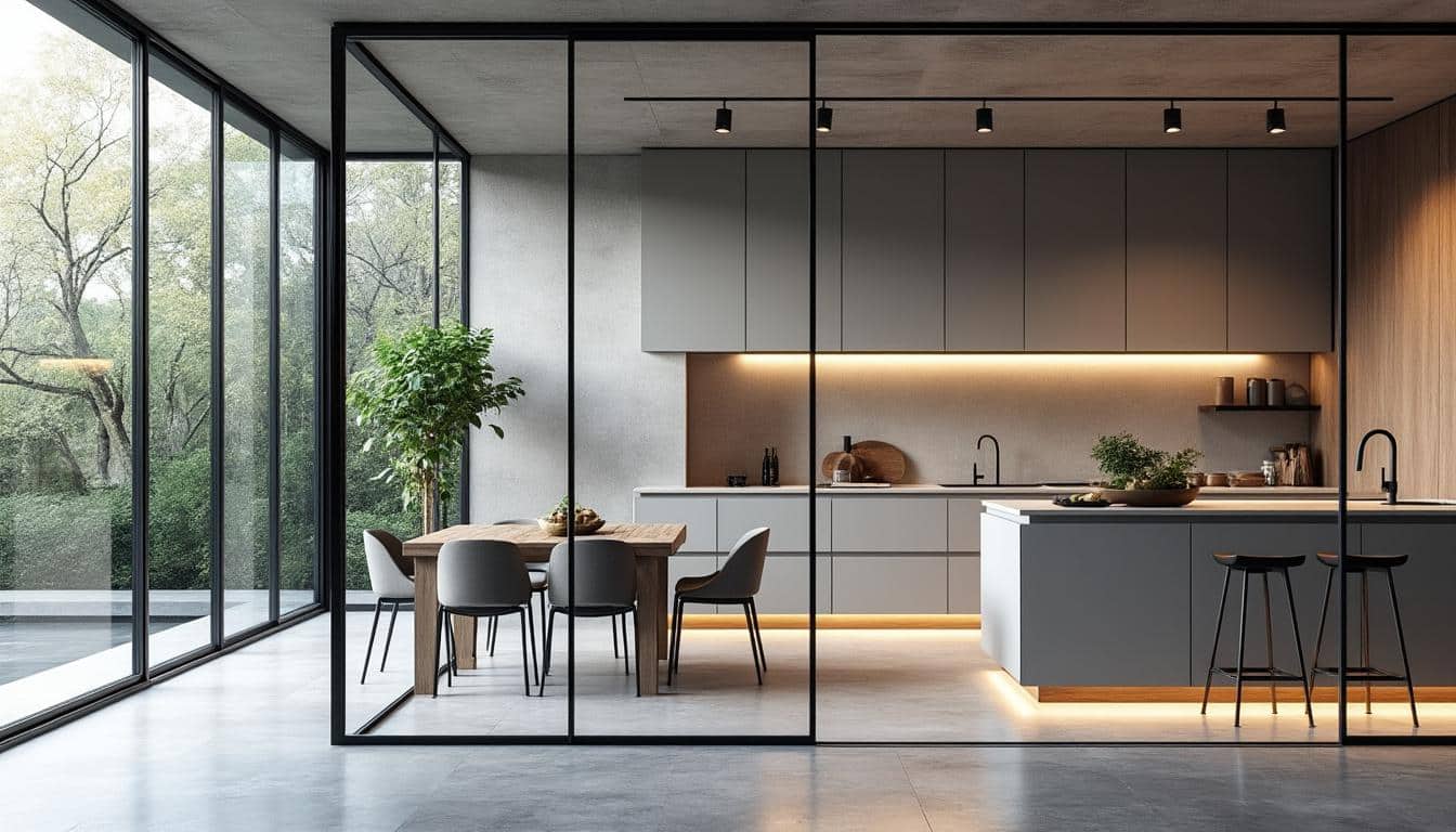 découvrez comment une verrière de cuisine peut délimiter votre espace tout en laissant passer la lumière pour un intérieur lumineux et moderne.