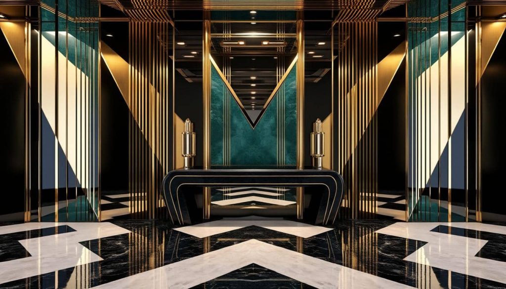 découvrez comment l'art déco utilise des motifs géométriques pour rythmer et dynamiser l'espace avec élégance et style.