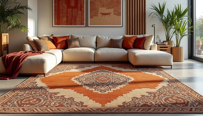 découvrez comment un tapis berbère peut structurer l'espace détente au sol de votre séjour, en alliant confort et style authentique pour une ambiance chaleureuse.