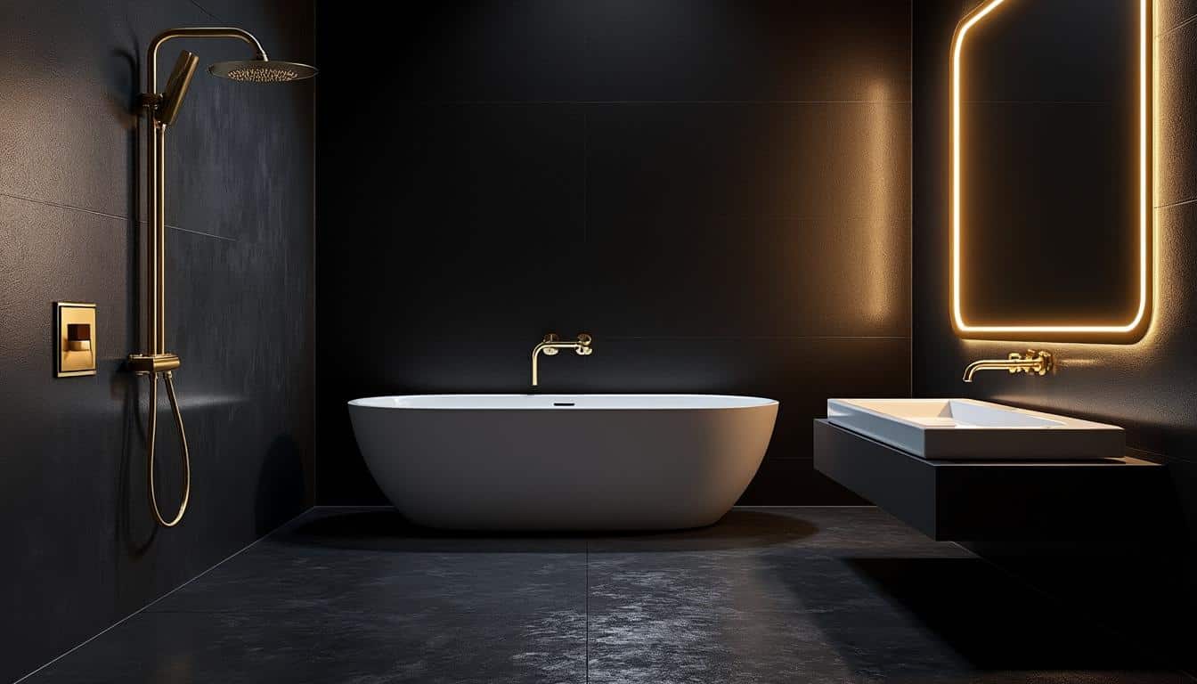 découvrez comment les touches dorées peuvent illuminer et sublimer la décoration des salles de bains sombres, apportant élégance et chaleur à votre espace.