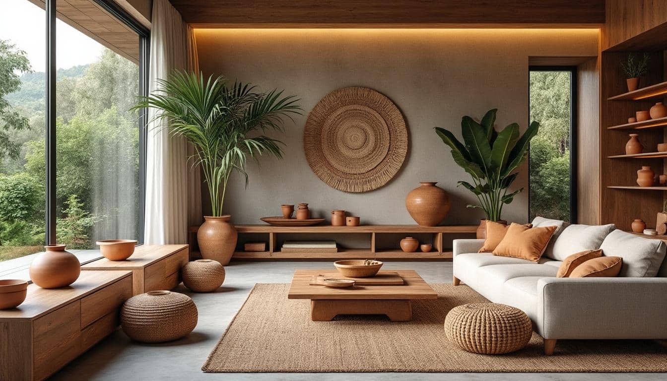 découvrez comment la décoration durable met en valeur les objets d'artisanat local pour un intérieur éthique, authentique et respectueux de l'environnement.