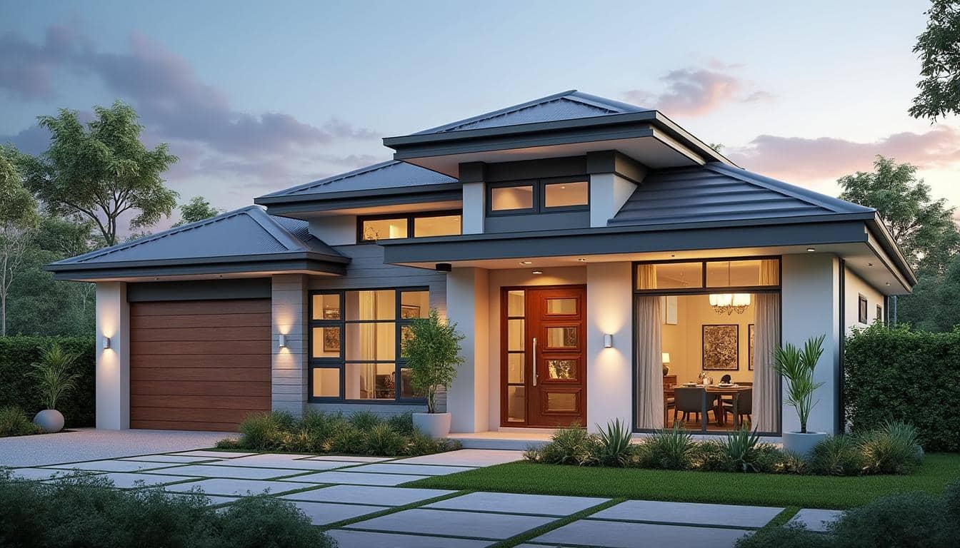 découvrez comment la maison contemporaine met en valeur les grandes baies vitrées coulissantes pour maximiser la lumière naturelle et créer des espaces ouverts et élégants.