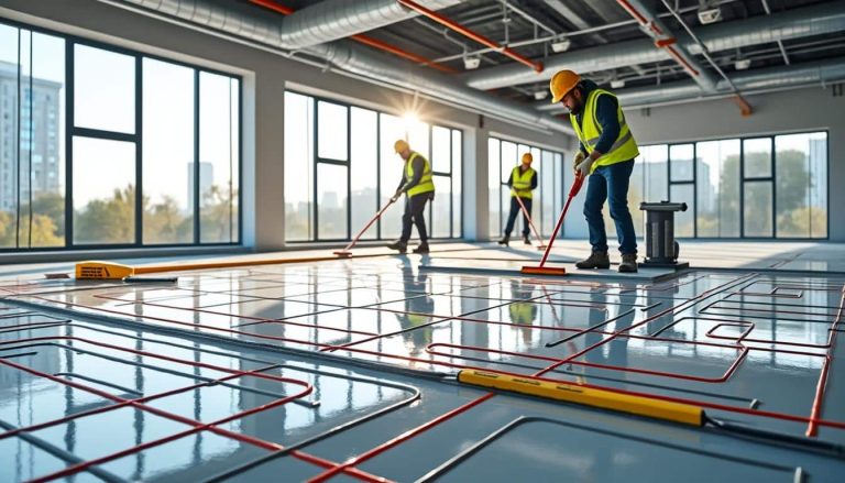 découvrez comment la pose de chape fluide simplifie et optimise l'installation d'un plancher chauffant pour un confort thermique durable.