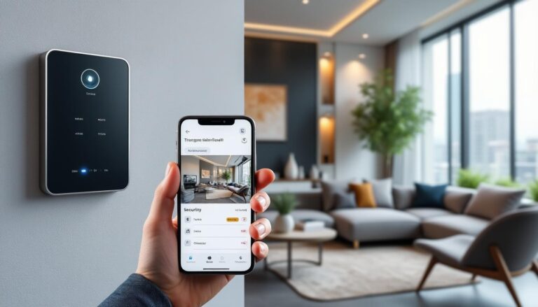 protégez votre maison grâce à une alarme connectée qui surveille l'intérieur en temps réel via votre smartphone, pour une sécurité optimale où que vous soyez.