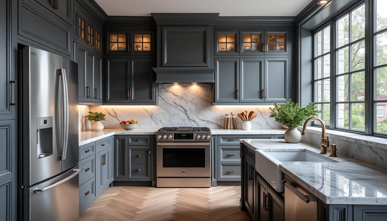 découvrez comment le gris anthracite modernise et sublime l'aspect des cuisines classiques, apportant élégance et style contemporain à votre espace culinaire.