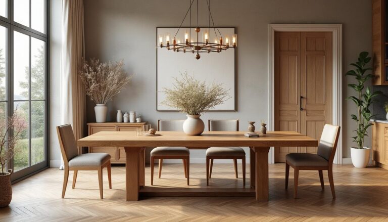 découvrez comment le mobilier en chêne massif allie élégance et robustesse pour assurer la durabilité et le charme intemporel de vos salles à manger.