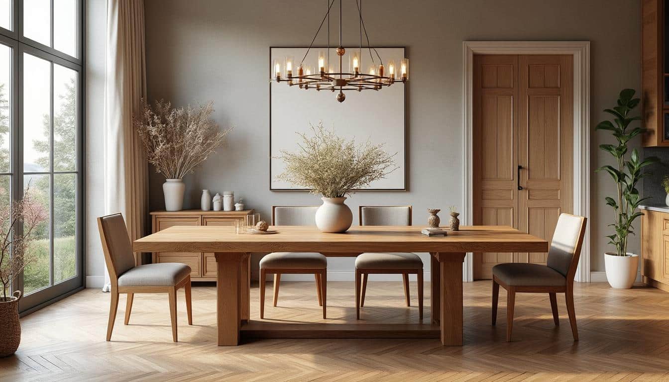 découvrez comment le mobilier en chêne massif allie élégance et robustesse pour assurer la durabilité et le charme intemporel de vos salles à manger.