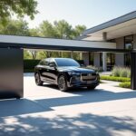 découvrez comment un portail coulissant automatique simplifie et sécurise l'entrée de votre voiture, alliant confort et modernité à votre domicile.