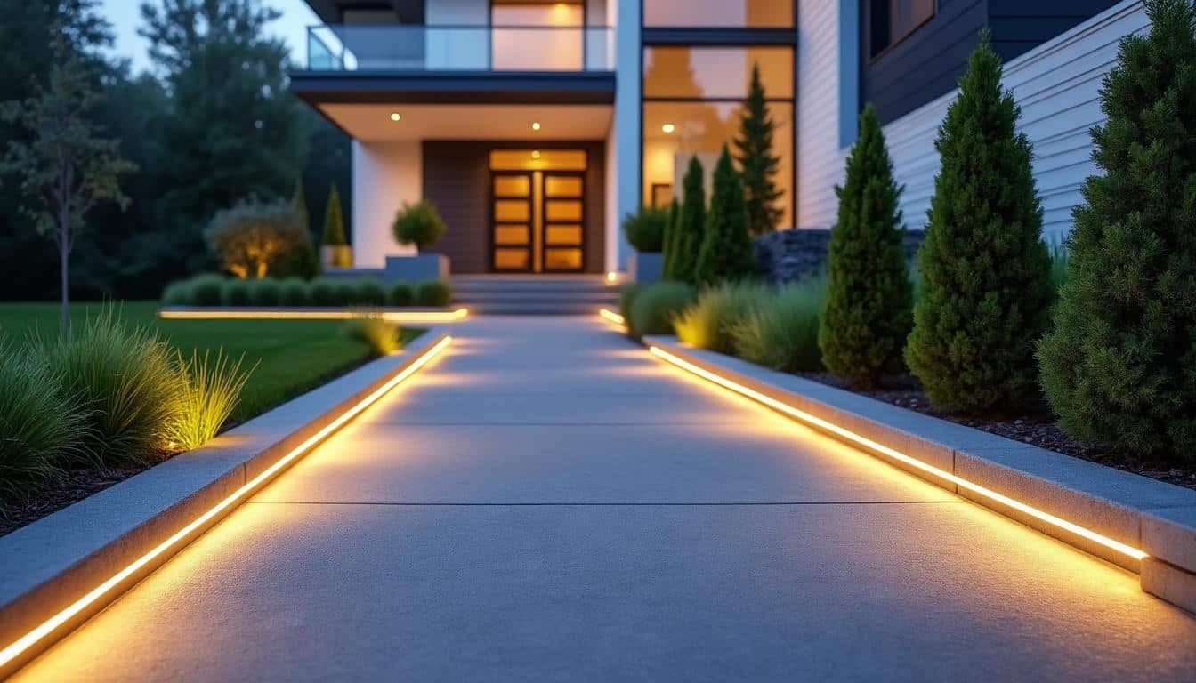 découvrez comment l'éclairage led extérieur met en valeur et sécurise les chemins d'accès de votre maison grâce à des balises lumineuses élégantes et efficaces.