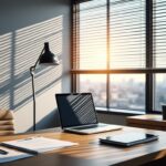 découvrez comment les stores vénitiens permettent de doser précisément l'ombre dans votre bureau pour un confort optimal et une meilleure concentration.