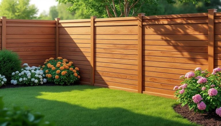 découvrez la clôture en bois composite, qui offre l'aspect naturel du bois tout en étant sans entretien, durable et résistante aux intempéries.
