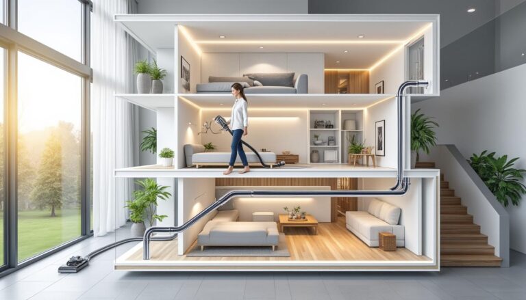 découvrez comment l'aspiration centralisée simplifie le nettoyage de tous les étages pour une maison propre et sans effort.