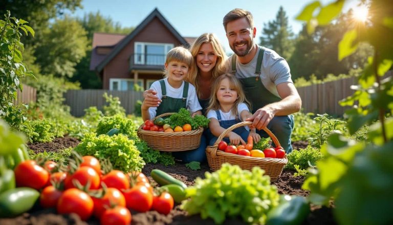 découvrez comment un jardin potager peut fournir à votre famille des produits frais et sains tout au long de l'année.