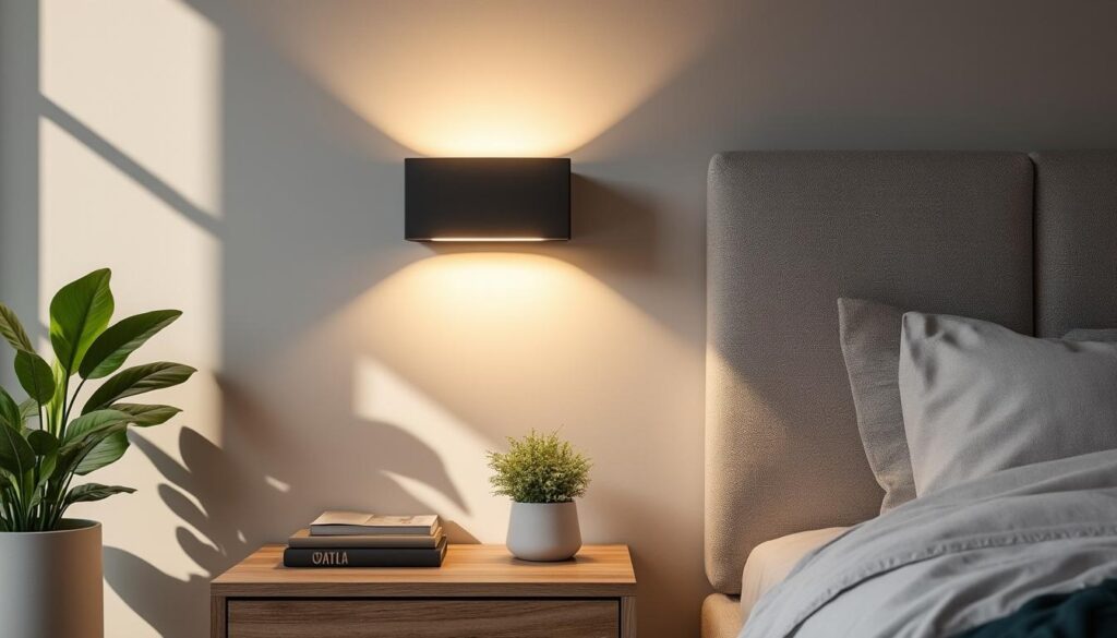 découvrez comment les appliques murales optimisent l'espace en libérant vos tables de chevet, tout en apportant style et fonctionnalité à votre chambre.