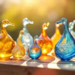 découvrez comment les bibelots en verre soufflé capturent et reflètent magnifiquement les rayons du soleil, ajoutant une touche d'éclat et d'élégance à votre décoration intérieure.