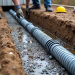 les travaux de drainage permettent d'évacuer l'eau stagnante autour des fondations pour protéger la structure et prévenir les dommages liés à l'humidité.