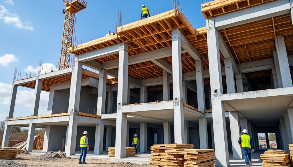 découvrez l'importance des travaux de gros œuvre, qui forment la structure porteuse essentielle de tout bâtiment, garantissant stabilité et durabilité.