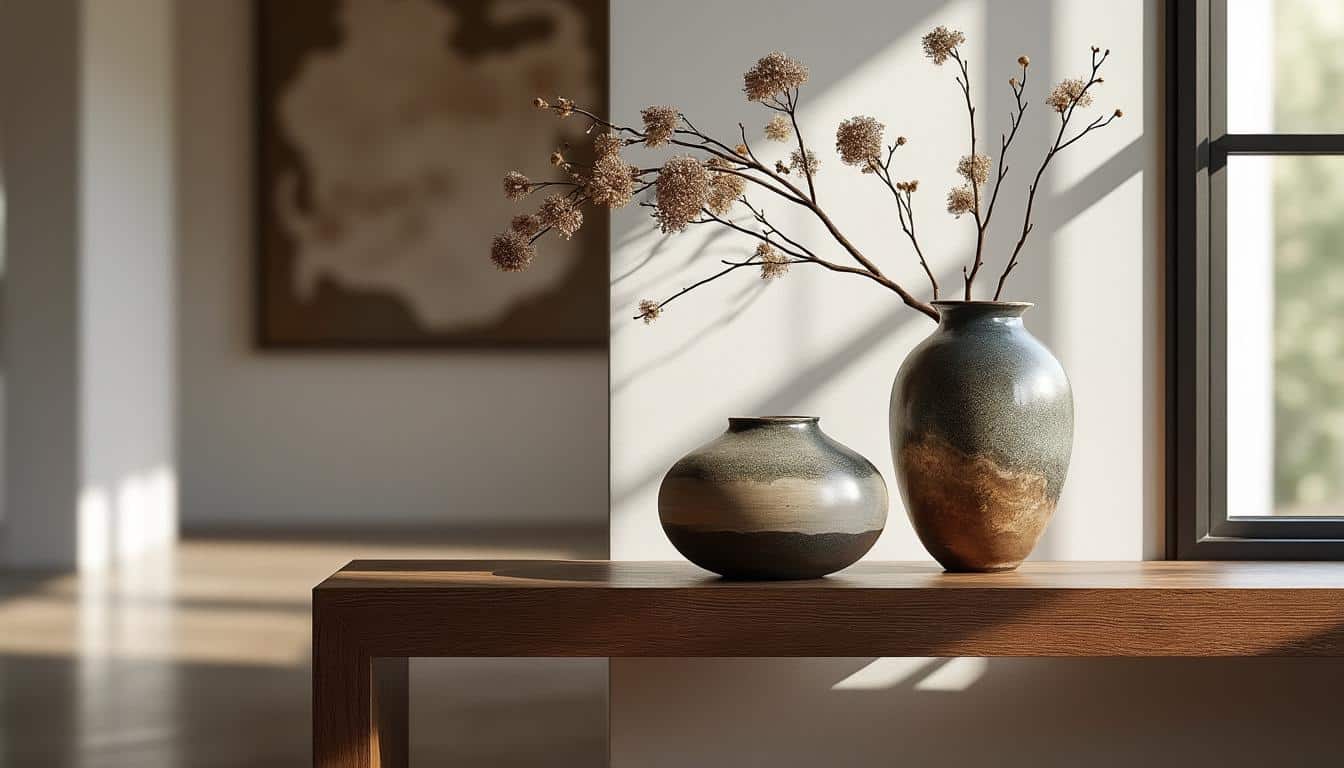 découvrez comment les vases en céramique artisanale apportent une touche d'élégance et d'authenticité aux consoles d'entrée de votre intérieur.