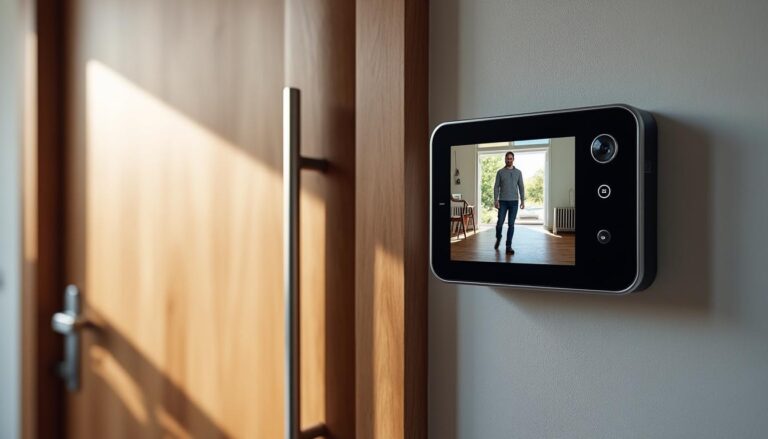 l'interphone vidéo offre la sécurité de voir vos visiteurs avant d'ouvrir, garantissant un contrôle total de l'accès à votre domicile.