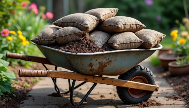 découvrez comment la brouette simplifie le transport des sacs de terreau lourds, rendant vos travaux de jardinage plus faciles et moins fatigants.