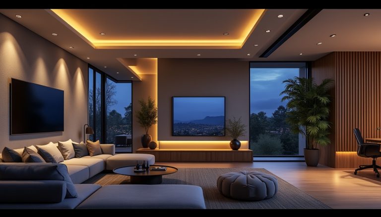 découvrez comment une maison intelligente optimise l'énergie en éteignant automatiquement les lumières dans les pièces vides, pour plus de confort et d'économie.