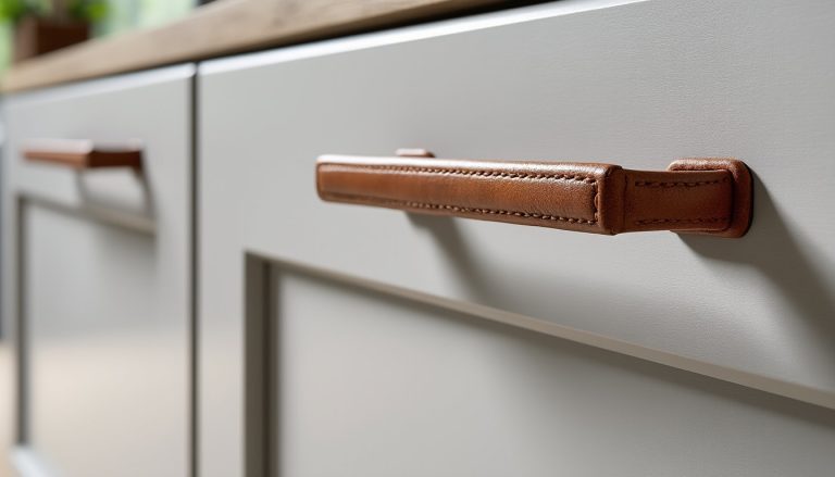 découvrez comment les poignées en cuir apportent une touche unique et élégante aux meubles de cuisine standards, alliant style et personnalisation.