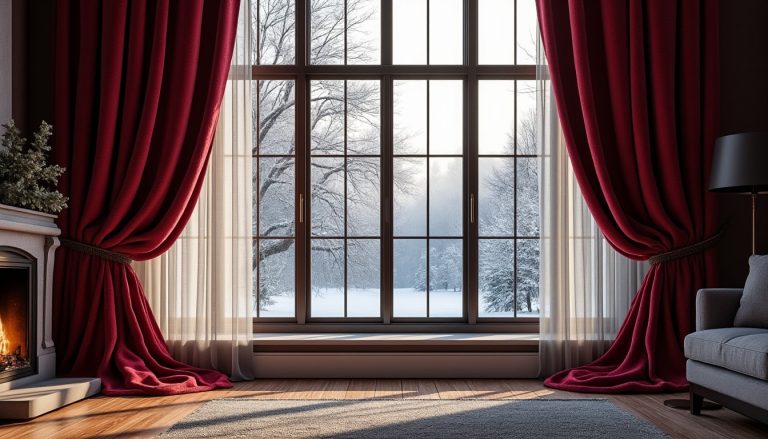 découvrez comment les rideaux de velours isolent efficacement vos fenêtres contre les courants d'air pour un intérieur plus confortable et chaleureux.