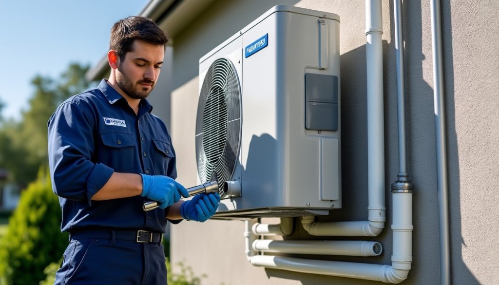 découvrez comment la pose d'une pompe à chaleur air-eau permet de chauffer efficacement l'eau sanitaire tout en réalisant des économies d'énergie.