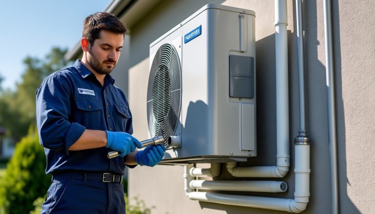 découvrez comment la pose d'une pompe à chaleur air-eau permet de chauffer efficacement l'eau sanitaire tout en réalisant des économies d'énergie.