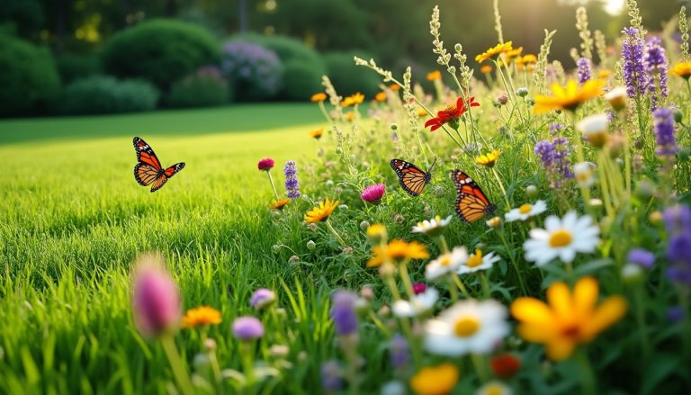 découvrez comment la tonte différenciée crée des zones sauvages favorables aux papillons, soutenant la biodiversité et protégeant ces précieux insectes.