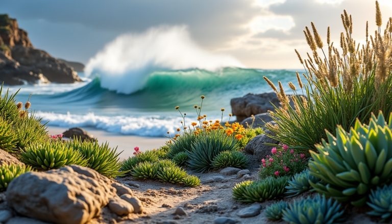 découvrez comment aménager un jardin de bord de mer capable de résister aux embruns salés de l'océan, avec des plantes adaptées et des conseils d'entretien pour un espace naturel et durable.