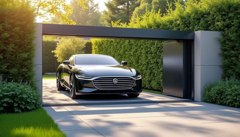 découvrez comment un portail de jardin motorisé simplifie l'accès des véhicules, alliant confort, sécurité et modernité à votre entrée.