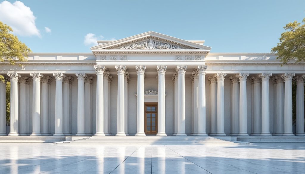 découvrez le style néoclassique, caractérisé par l'utilisation de colonnes majestueuses et des symétries parfaites, alliant élégance et harmonie architecturale.