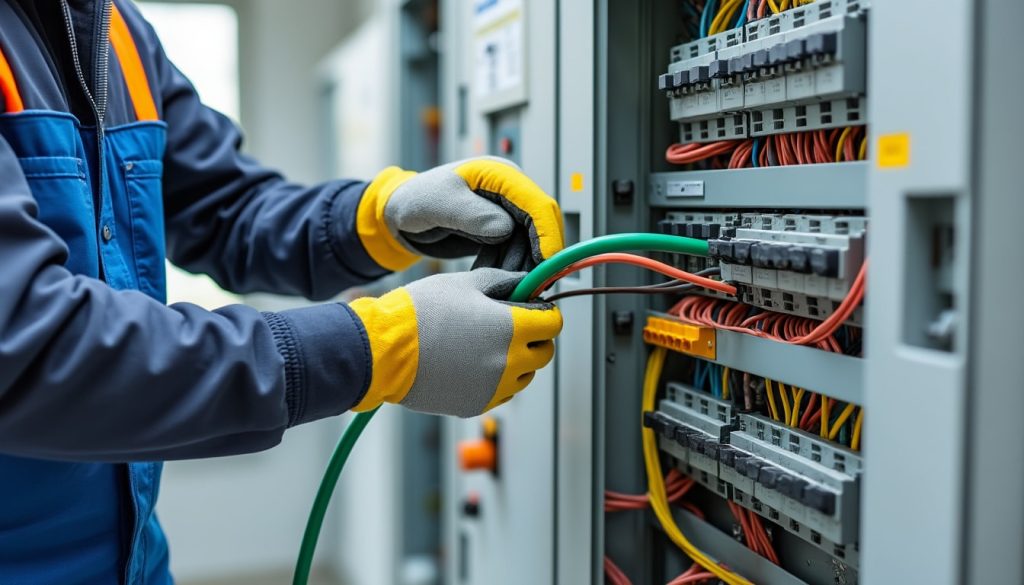 assurez la sécurité de votre tableau électrique grâce aux travaux de mise à la terre, indispensable pour prévenir les risques d'électrocution et protéger vos installations électriques.