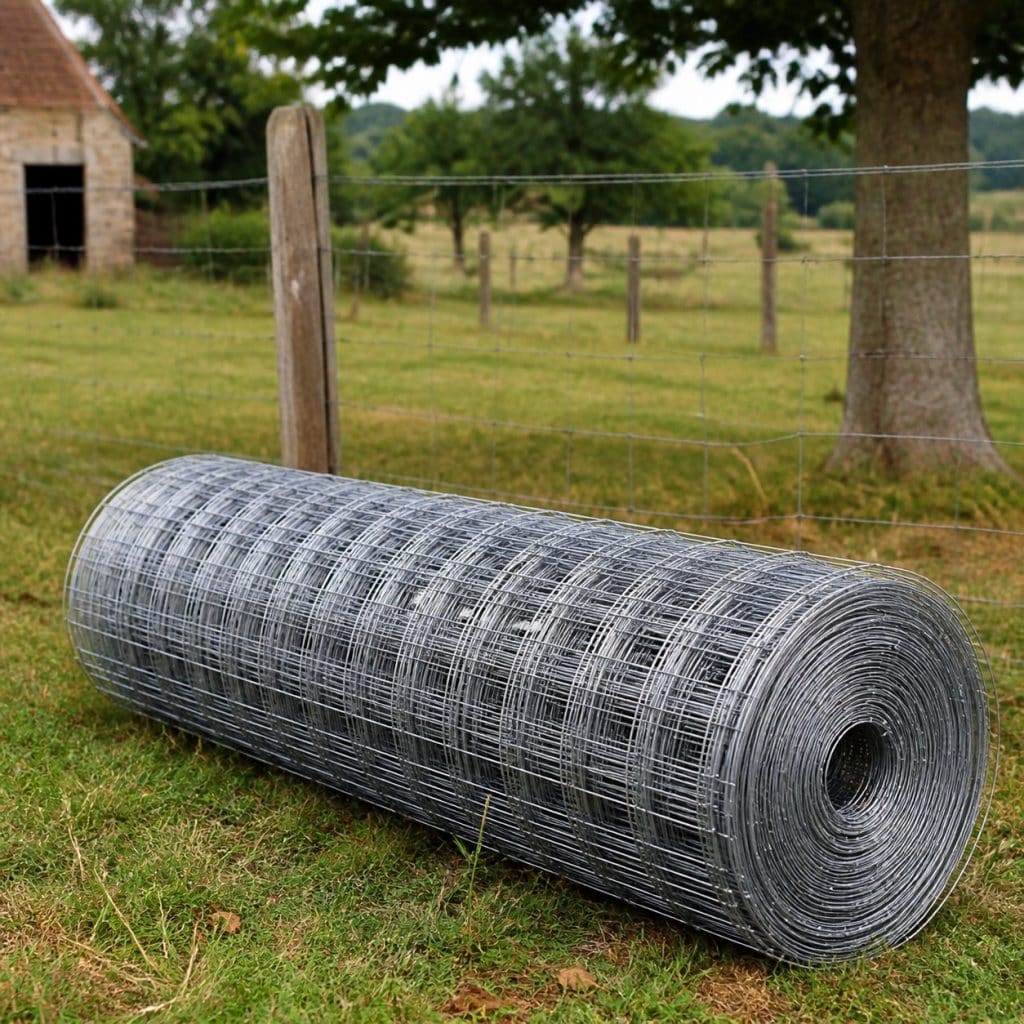Rouleau de grillage à mouton hauteur 1,20 m grand rouleau 50 m