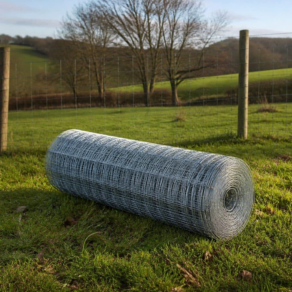 Rouleau de grillage à mouton hauteur 1,20 m rouleau 25 m