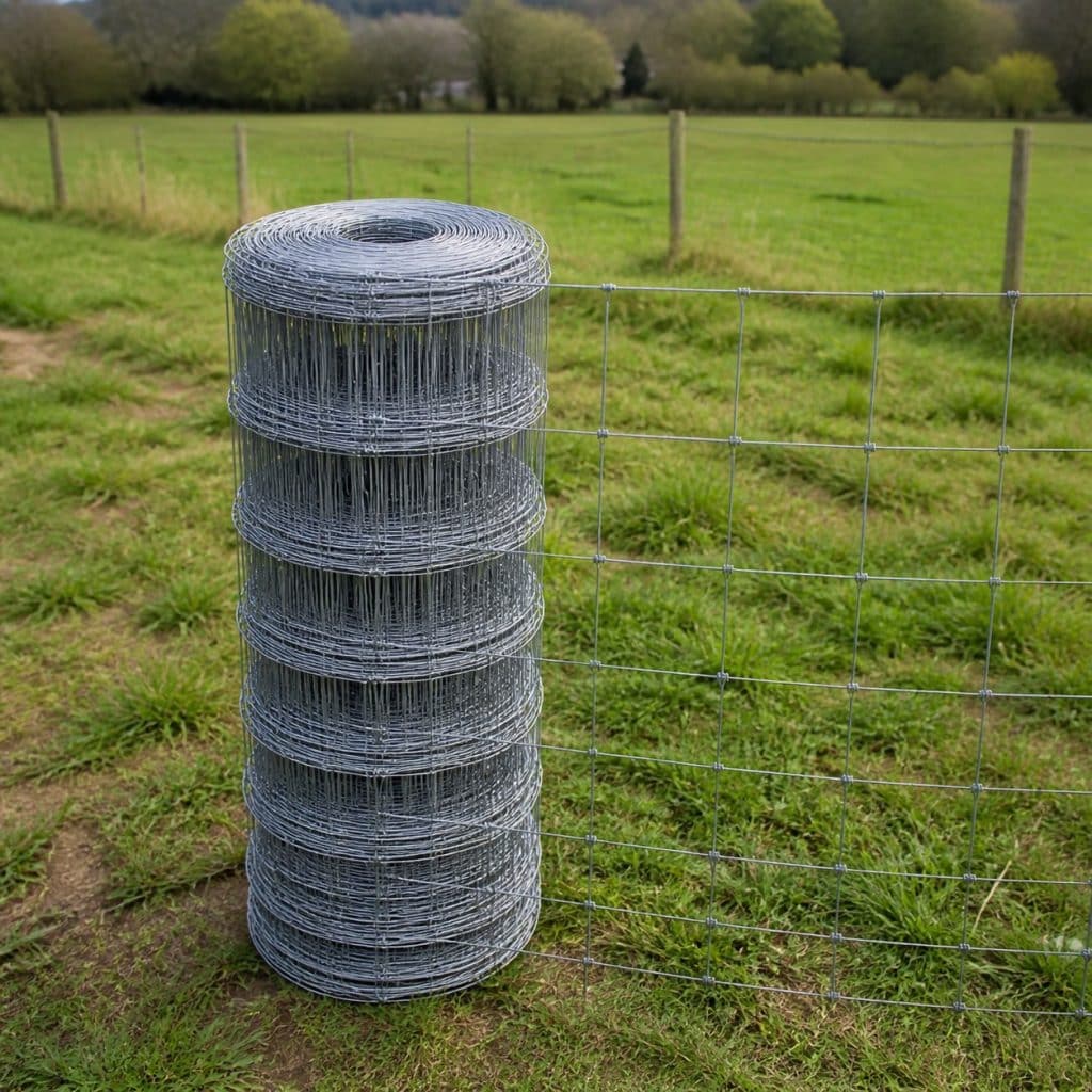 Rouleau de grillage à mouton hauteur 1,50 m grand rouleau 50 m