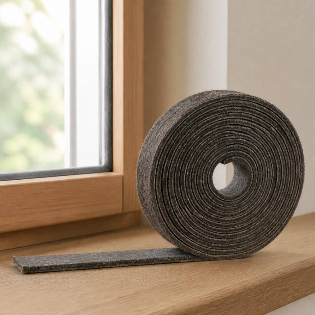 Rouleau de joint fenêtre bois feutre imprégné