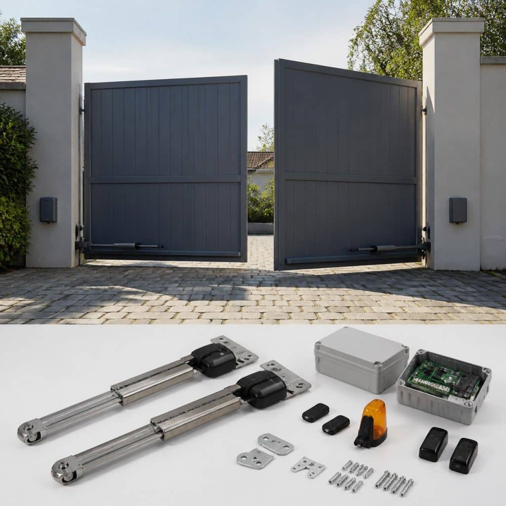 Kit de motorisation de portail battant à vérin enterré