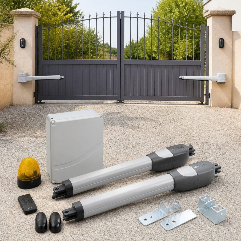 Kit de motorisation de portail battant à vérins
