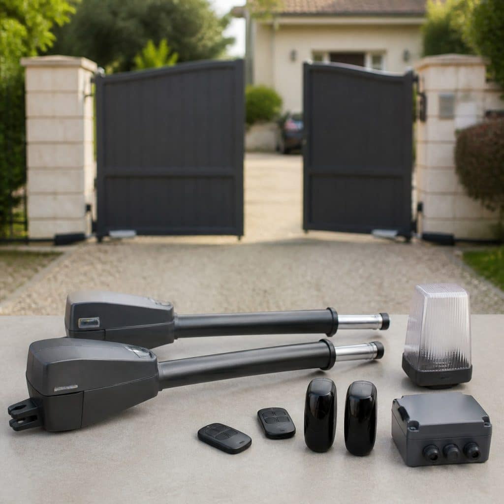 Kit de motorisation de portail battant compacte petits portails