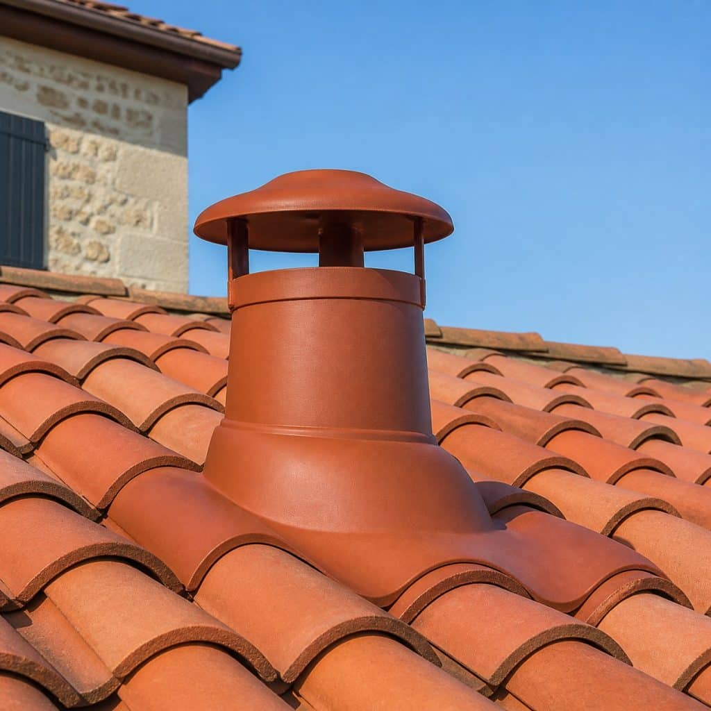 Tuile à douille à lanterne de ventilation présentée seule