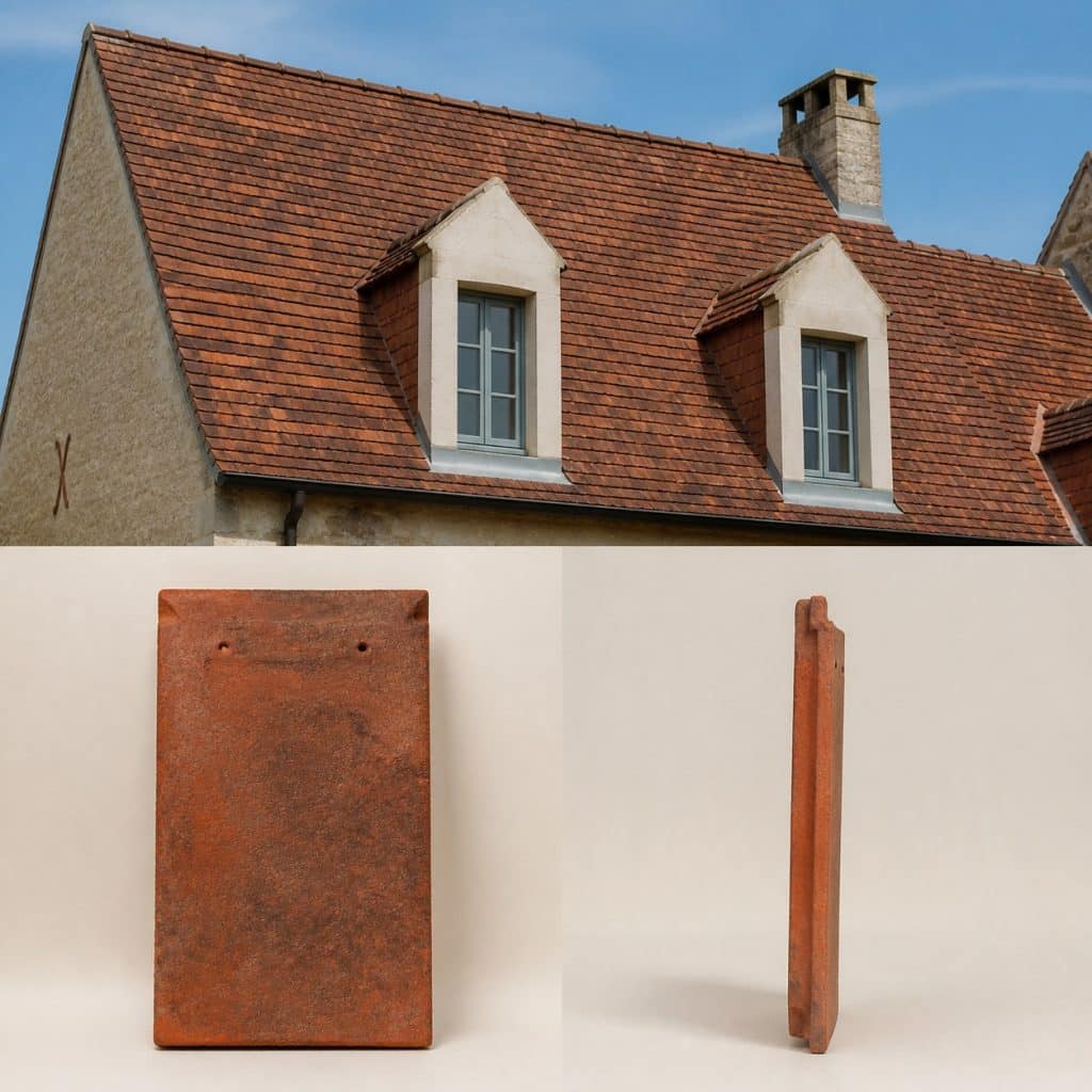 Tuile plate format 17x27 présentée seule