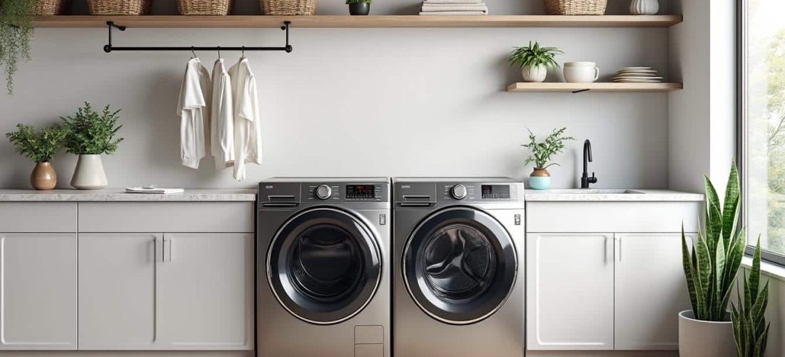 découvrez nos astuces pour aménager une buanderie à la fois fonctionnelle et esthétique, alliant rangement optimisé et design agréable.