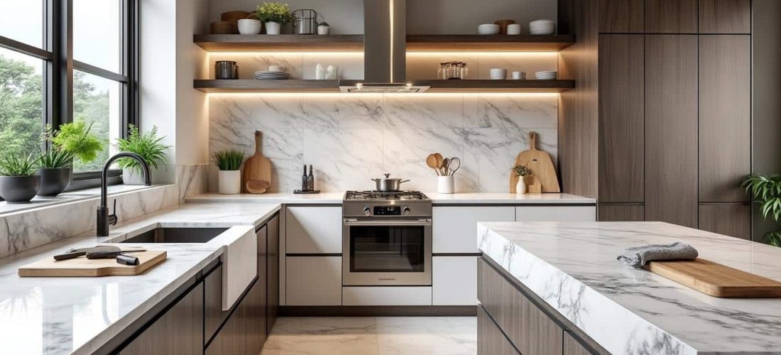 découvrez nos conseils pour sublimer votre cuisine avec des crédences tendance, des plans de travail adaptés et des finitions élégantes. trouvez l’inspiration pour une décoration unique et pratique !